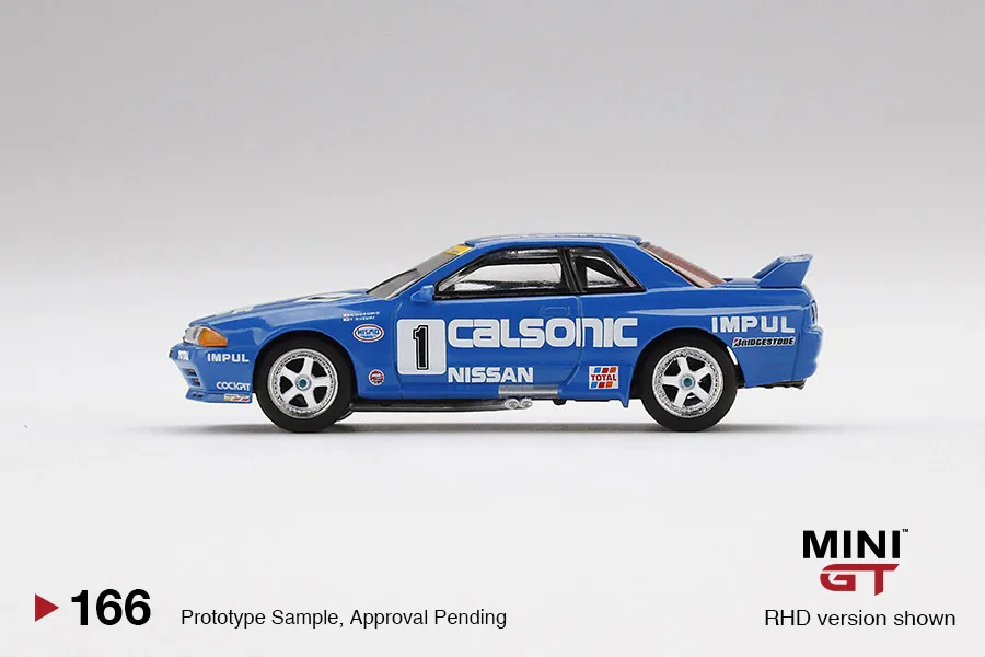 Фото в наличии 1:64 Skyline R32 Gr.A # 1 Литая модель автомобиля Calsonic 1991 166 из сплава, фигурка для взрослых, игрушка для мальчиков, детский подарок №1