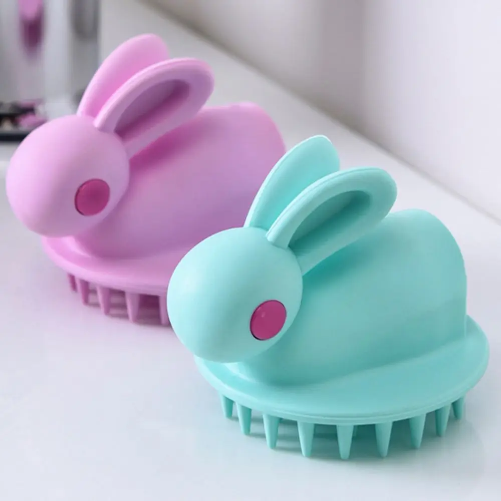 

Silicone Baby Shampoo Brush Scrubber Infant Bath Wipe Children Bathing Soft Massage Bath Brush Kids Washing Hair Tool