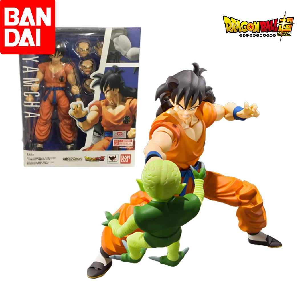 Bandai S.H. Фигуарт Shf подвижный Драконий жемчуг Z Аниме Фигурка Leping Yamcha Saibaiman веселые рождественские подарки на Хэллоуин