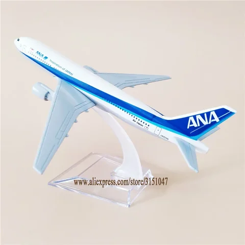 16 см Япония Air ANA B777 авиакомпании, модель самолета ANA, Боинг 777, металлический строительный самолет