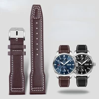 for iwc pilots little prince watch iw327004iw377714 mark161718 portuguese leather strap 20 21mm men watchband belt bracelet