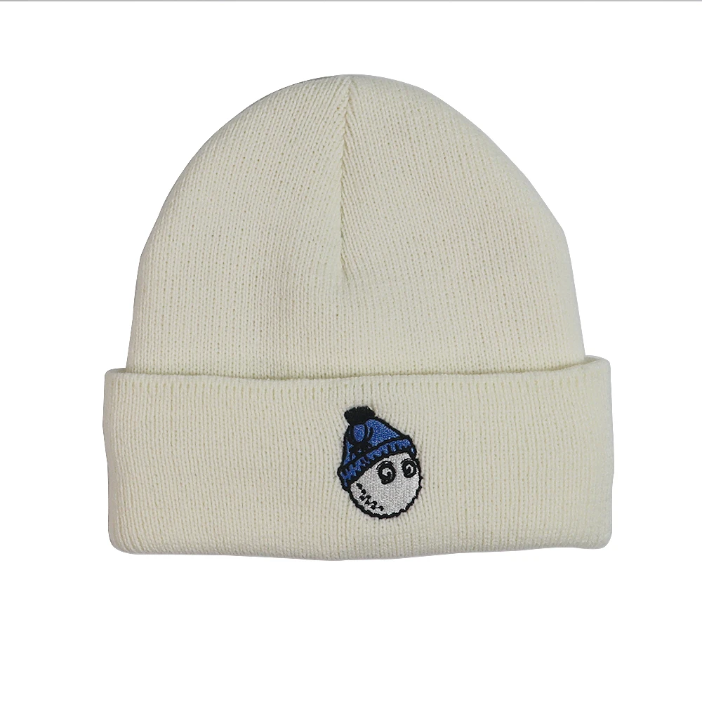 2022 New Golf Hat Embroidery Logo Outdoor Warm Golf Hat Men's Women's Universal Golf Knitted Beanie Warm Hat