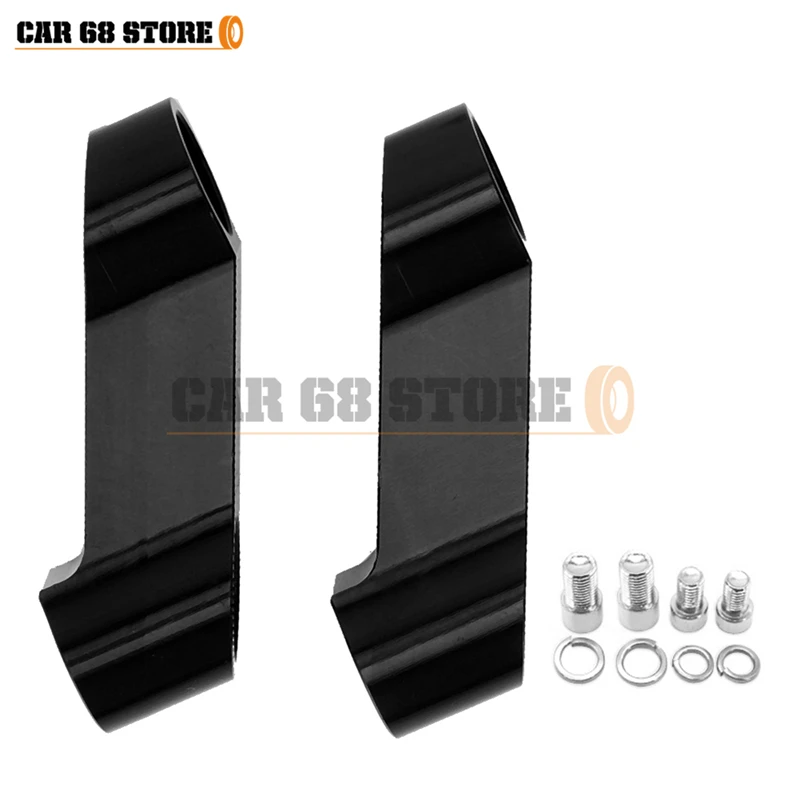 2Pcs M10 M8 CNC Motorcycle Mirror Riser 8mm 10mm Universal Aluminum Alloy Motorbike Side Adapter Extender Adaptor - купить по