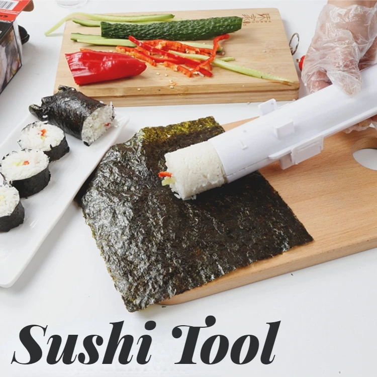

Sushi Maker DIY Sushi Making Machine Quick Sushi Bazooka Japanese Roller Rice Mold Vegetable Meat Rolling Kitchen Sushi Tool