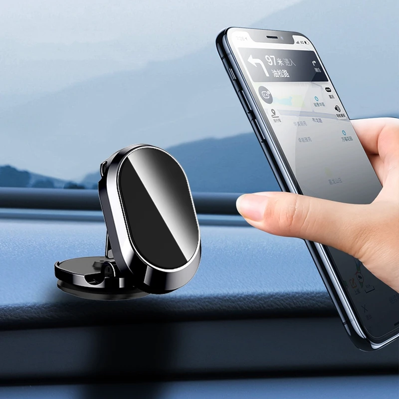 

360 Rotation Mini Car Phone Holder Universal GPS Magnetic Dashboard Holder
