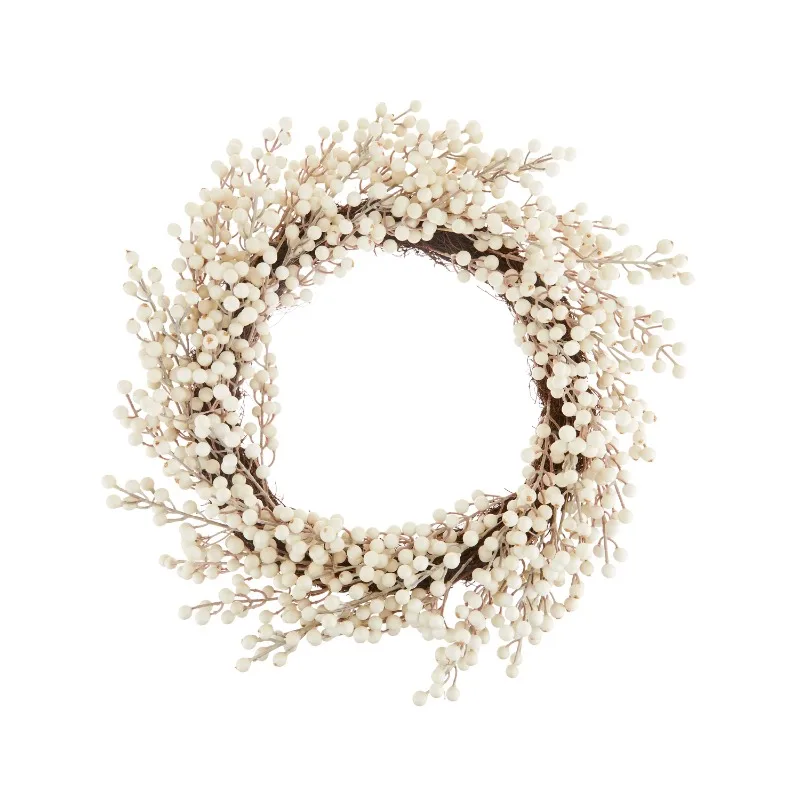 

White Ilex Berry Artificial Christmas Wreath, 24 in x 24 in, by Holiday Time christmas decoration xmas