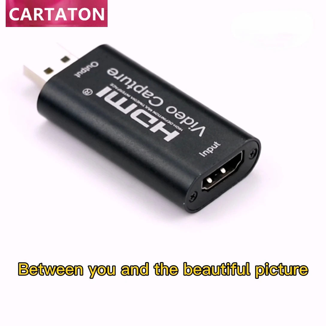 

Плата видеозахвата HDMI-USB 2 0 1080P для потоковой передачи видео и прямой трансляции, серебристый разъем