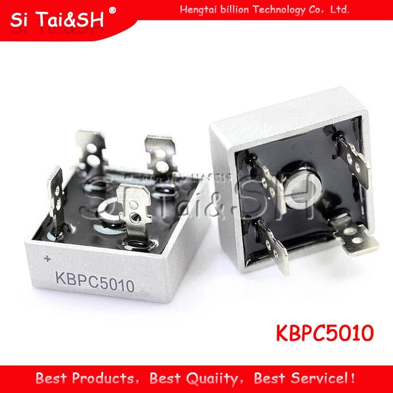 2 шт., диодный мост KBPC5010 1000 в 50 А, выпрямитель, новый и оригинальный IC