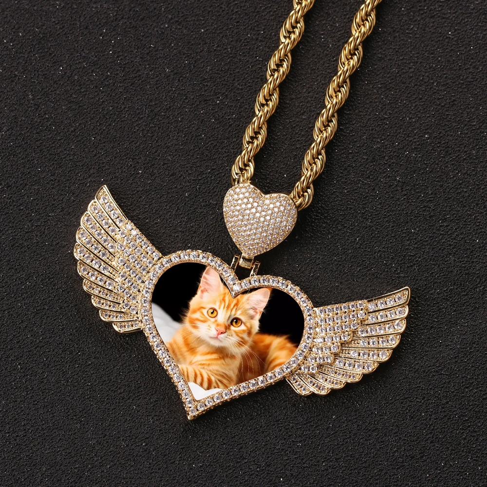 Цепочка с подвеской в стиле хип-хоп Ювелирное Украшение кулоном виде сердца