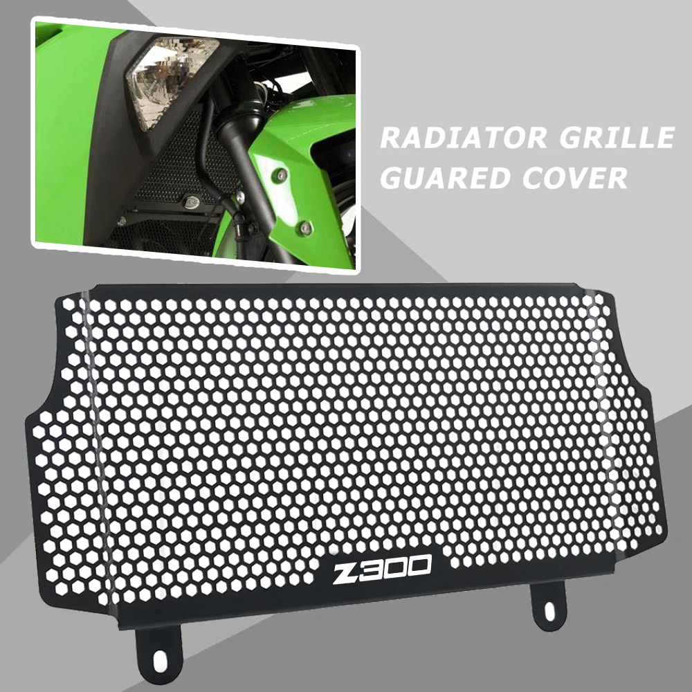 

FOR Kawasaki Ninja 300 Ninja300 Z300 Z 300 2015 2016 2017 2018 Parts Motorcycle Accessories aluminum Radiator Grille Guard Cover