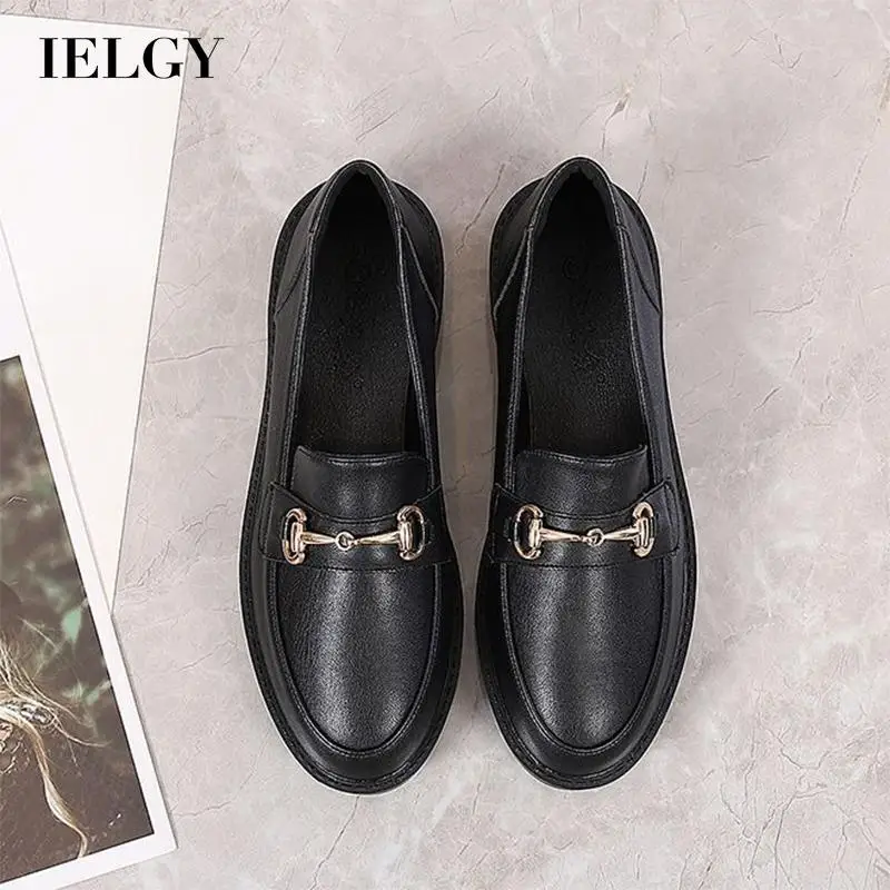

IELGY loafers soft sole all-match soft leather women
