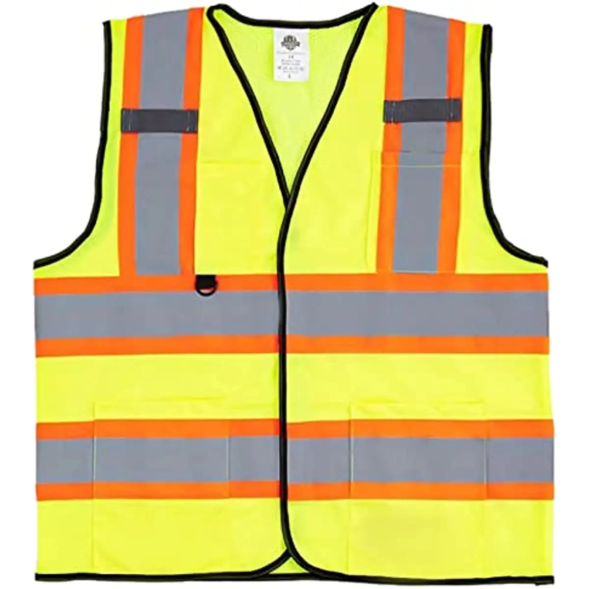 Dazonity High Visibility Safety Vest with Multi Pockets, Reflective Strips, Fit for Men & Women, Work, Construction, enlarge