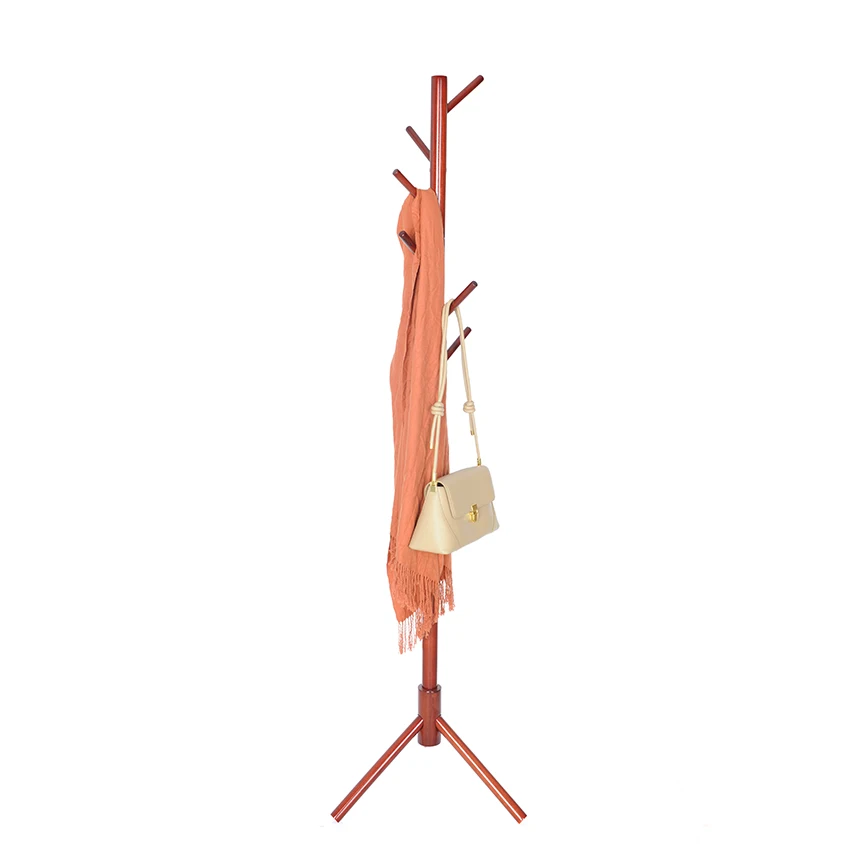 

Hanger Hanging Wooden Coat Rack Hat Hanger Bedroom Clothes Storage Rack Hanger