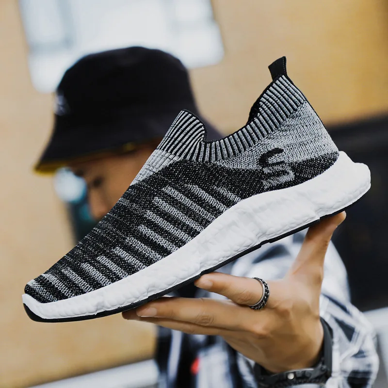 

Men Sneaker Running Shoes Fashion Outdoor Jogging Leisure Sports Shoe for Man Mesh Breathable Low-top Black Basket Footwear Male