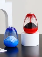nordic style volcanic eruption oil hourglass timer creative liquid decoration desktop modern desk accessory home docer girl gift