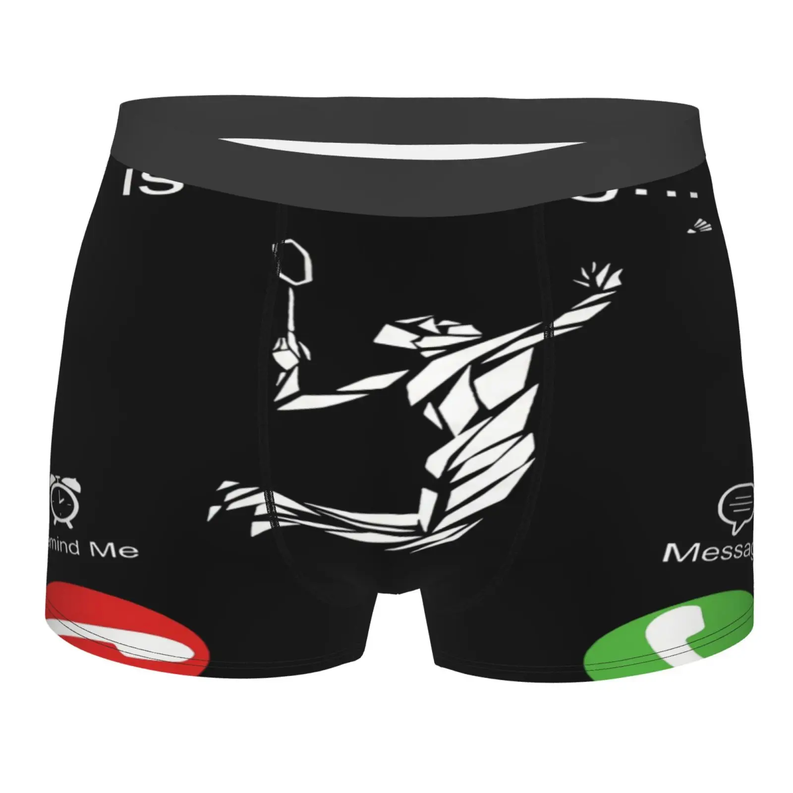 

Трусы-боксеры для мужчин и женщин, пикантное нижнее белье для бадминтона с завышенной талией, длинные штаны с помпоном, розовые