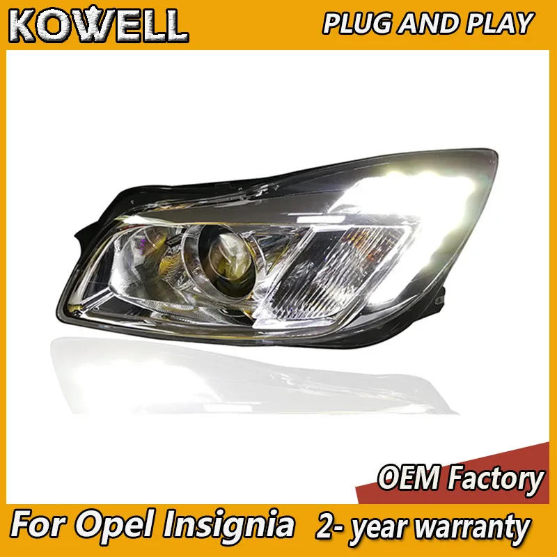 Автомобильный Стайлинг KOWELL для Buick Regal фары Opel Insignia 2009-2013 светодиодный ные ДХО