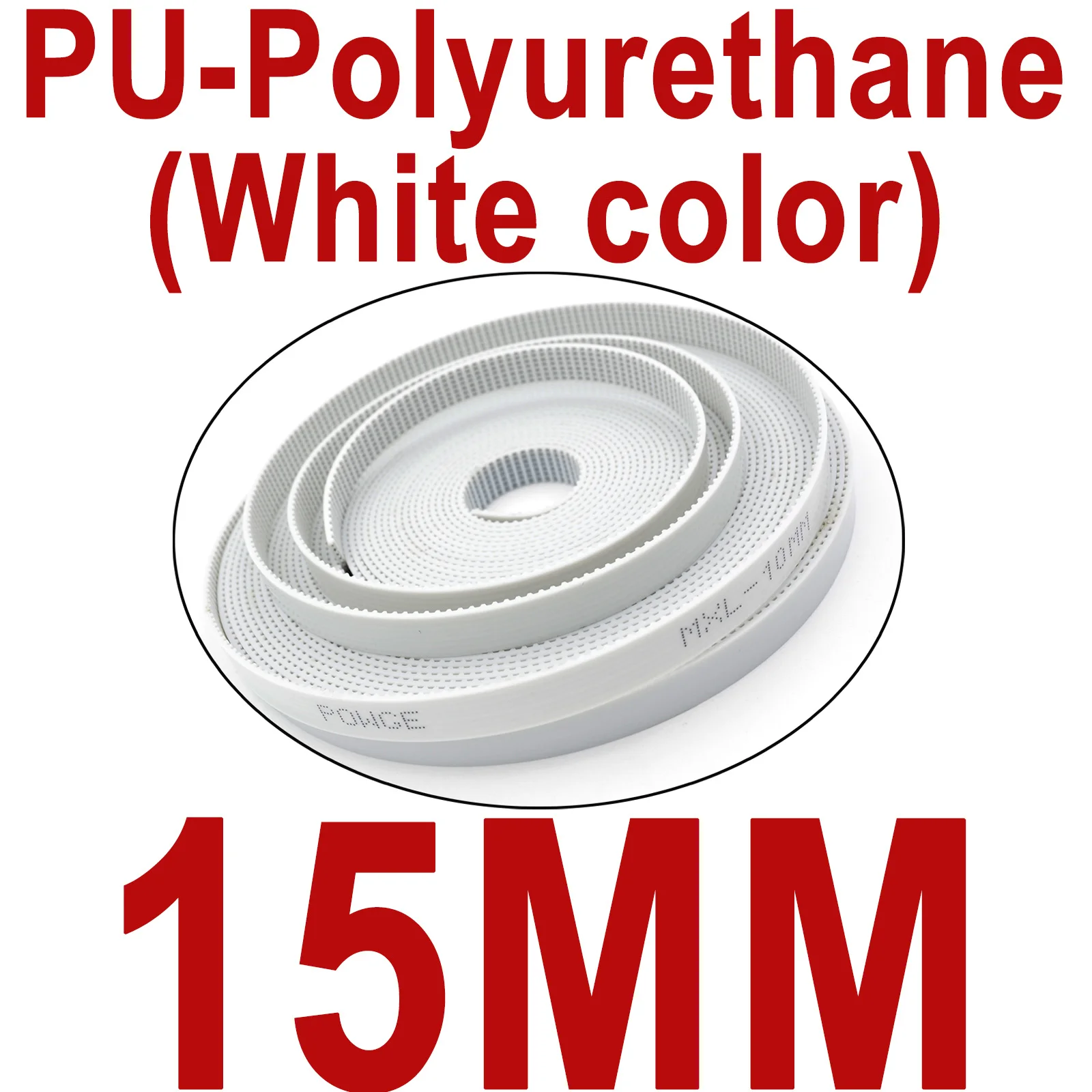 

POWGE PU MXL Открытый зубчатый ремень, ширина 4.8/6/10/12/15 мм