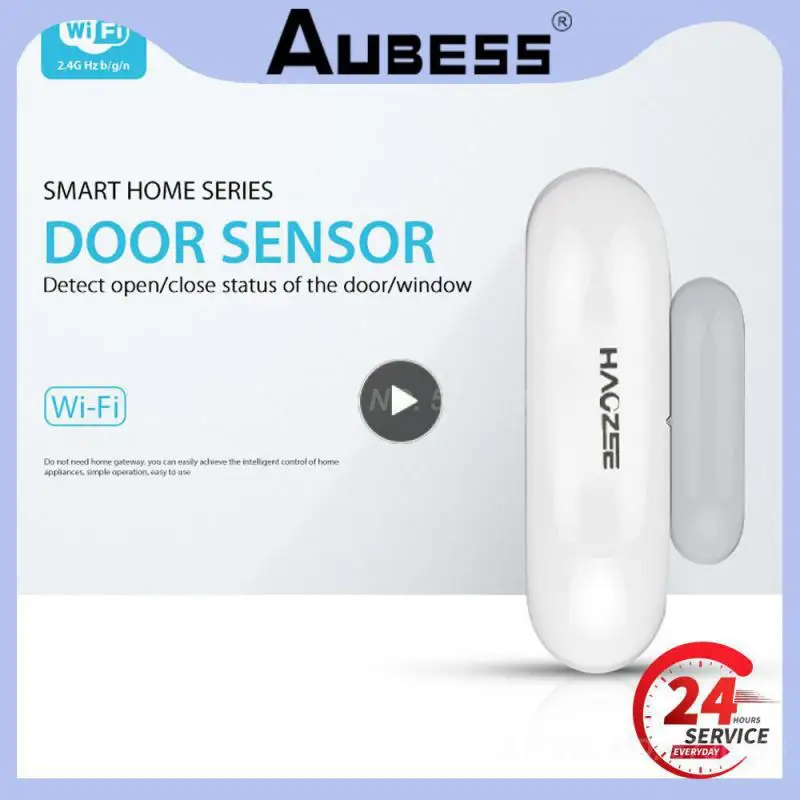 

1~5PCS Tuya WiFi Window Door Sensor Door Burglar Alarm Home Security Warning System APP Remote Detection Door Detector NAS-DS01W
