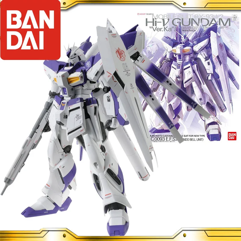 

Фигурки героев аниме BANDAI Gundam MG 1/100 rx-93-o-2 Hi-ν Hi-Nu Ver.ka, фигурки из ПВХ для сборки, Коллекционные Подарочные игрушки