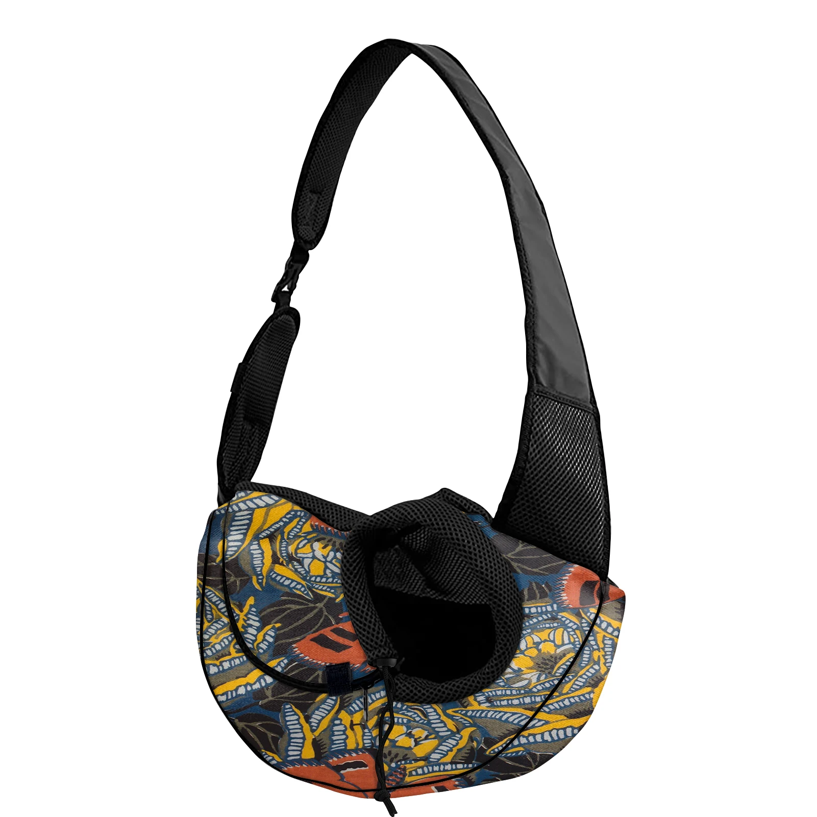 

New cute pet adjustable backpack durable diagonal chest backpack outdoor hiking convenient breathable comfortable puppy cat