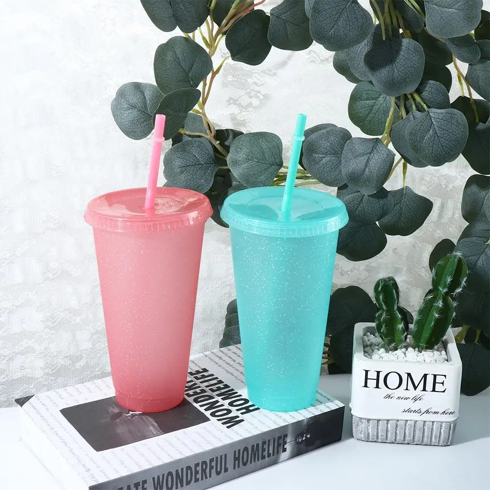 Drinkware Reusable Creative Gifts Straw Drinking Cup Cold Dr