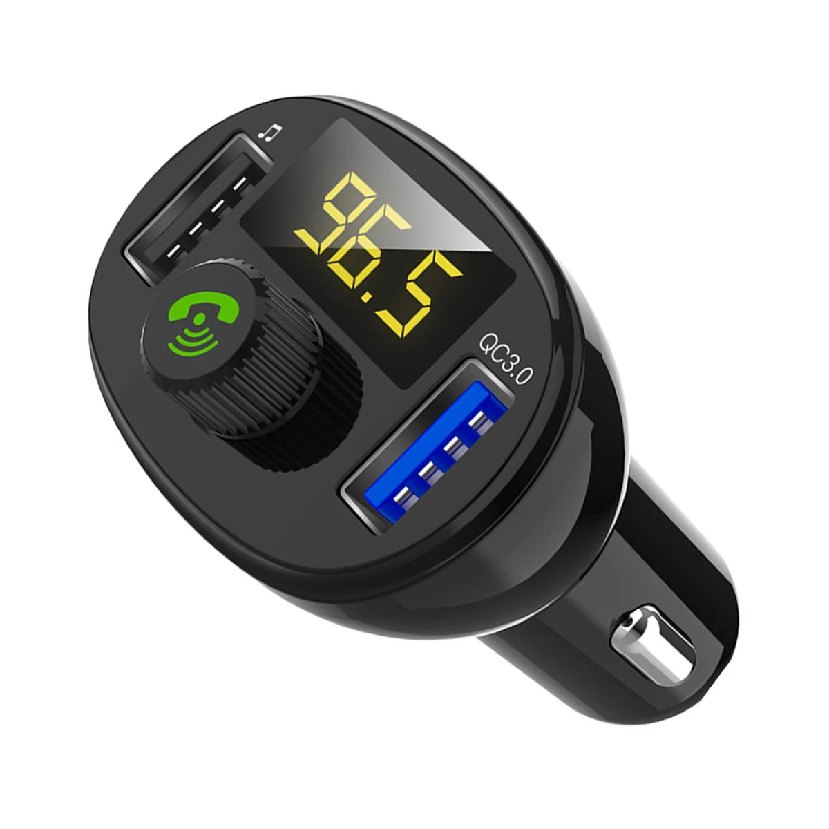 

Dual USB Port Car Charger Car Wireless Adapter MP3 Player Hands-Free Car Kit