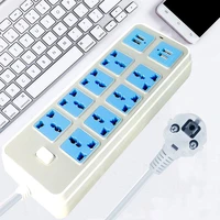 eu rus electrical plug 1 8m extension cable with 4usb2usb 8 ports universal socket power strip uk plug adapter network filter