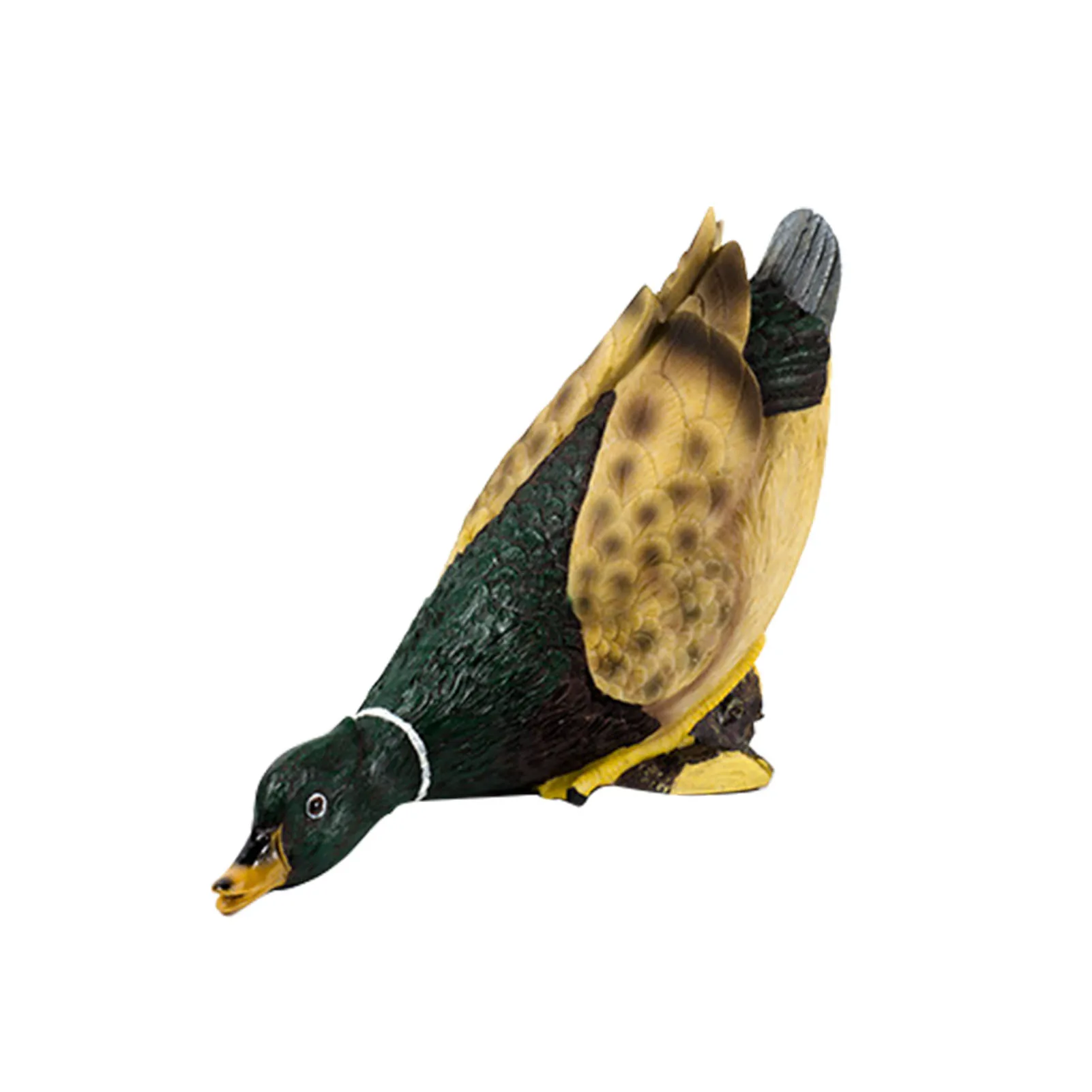 

Indoor Outdoor Green Duck Ornament Animal Shaped Resin Statue Park Patio Pond Home Lawn Simulation Garden Decoration Waterproof