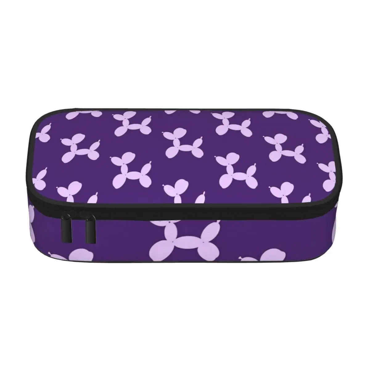 

Balloon Dog Pencil Case Lavender Cartoon Dogs Big Vintage Zipper Pencil Box Girls Boys University Pen Bags
