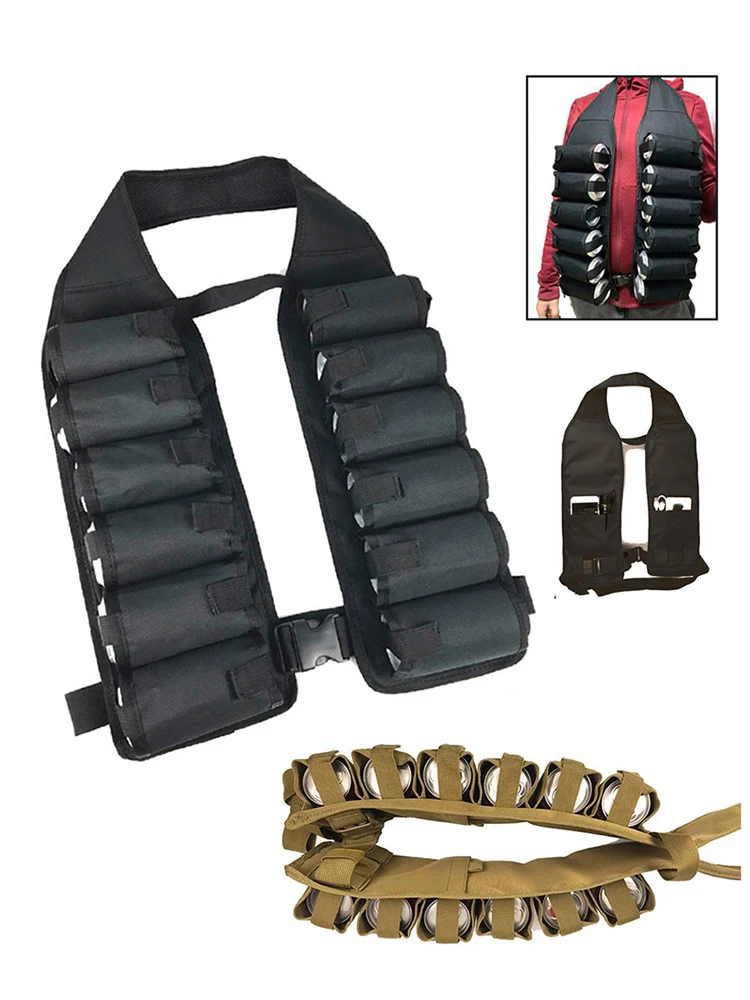 

Portable Beer Belt Bag 12 Pack Bottle Holster Outdoor Handy Wine Bottles Beverage Can Holder Camping Hiking Climbing Waist Belt