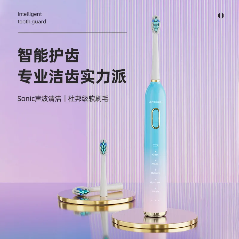 

Зубная щетка K2 для взрослых и детей, заряжается через USB, интеллектуальная автоматическая электрическая зубная щетка с акустическим мехом