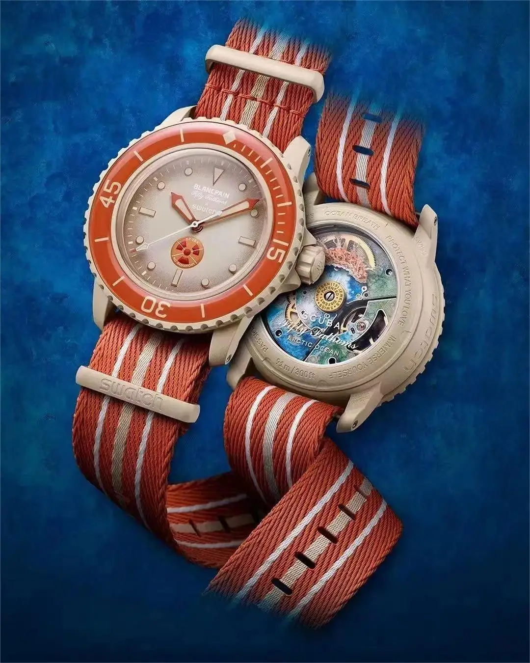 

New Ocean Series Watches Co Branded Swatch Automatic Movement Mechanical Bioceramics Blancpain Mens Watch Mechanical