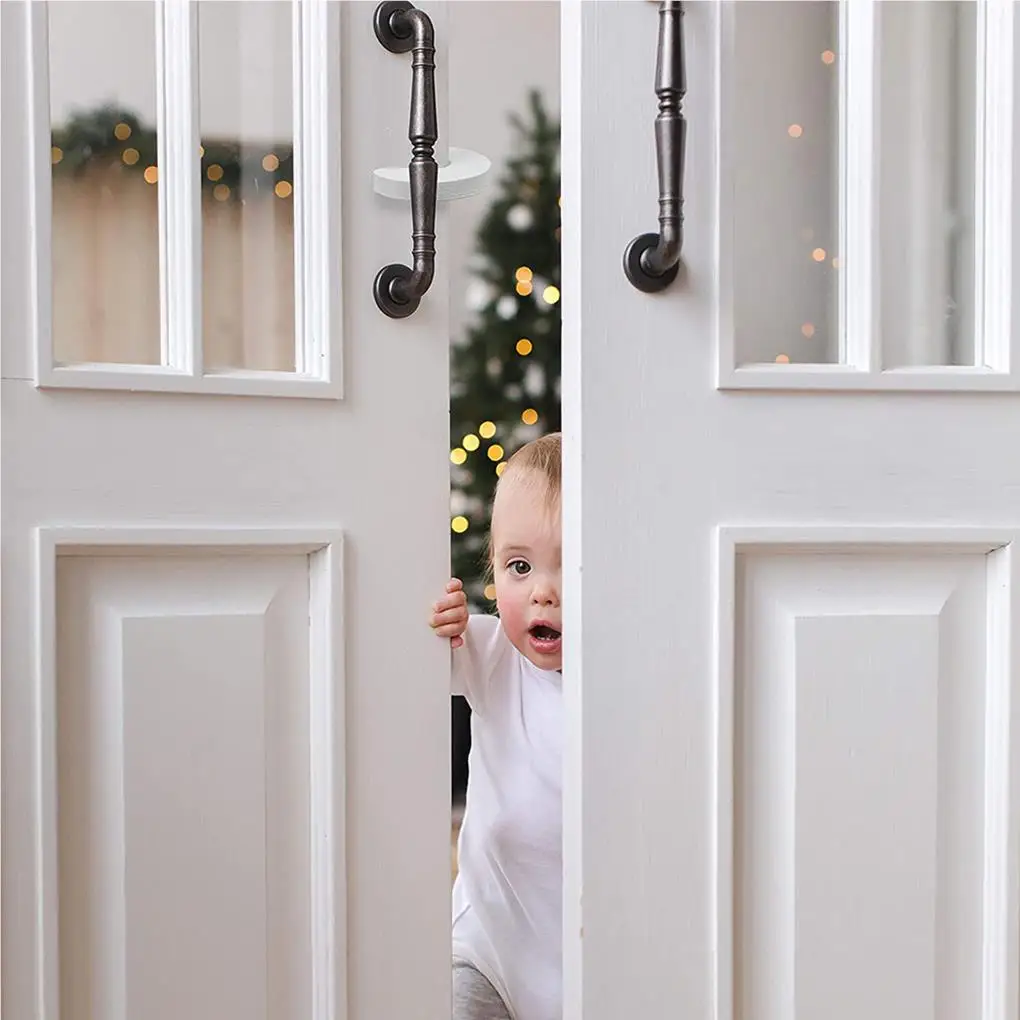 

10 Pieces Baby Door Stop Hinge Supple Protectors Anti-pinch Child Safety Wall Protection Sleeve for Bedroom Room