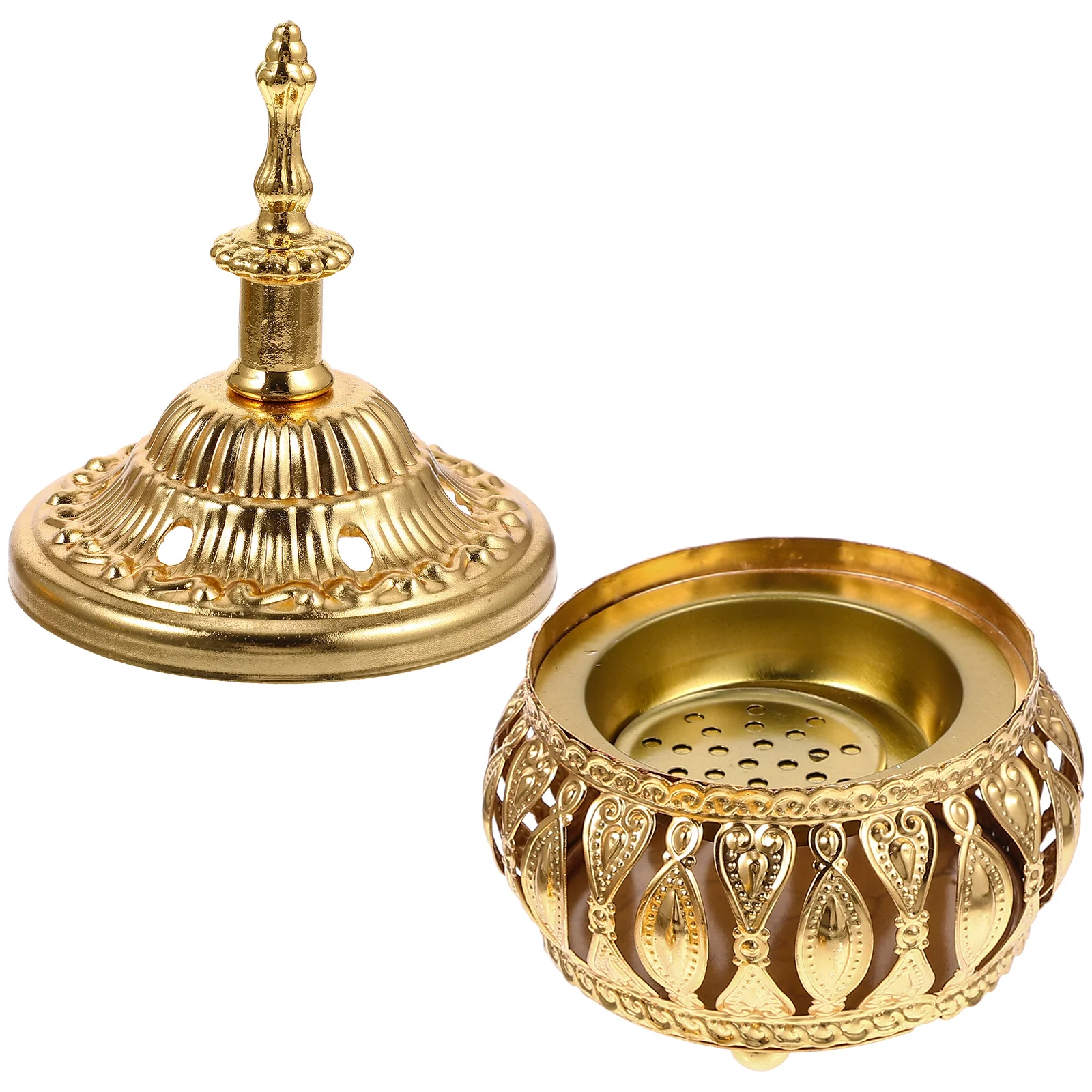 

Burner Holder Tray Jewelry Ash Aromatherapy Decorative Organizer Iron Catcher Tealight Cone Oil Meditation Box European Stick