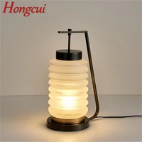 hongcui chinese style table lamp modern simple creative glass desk light led home decorative study bedroom