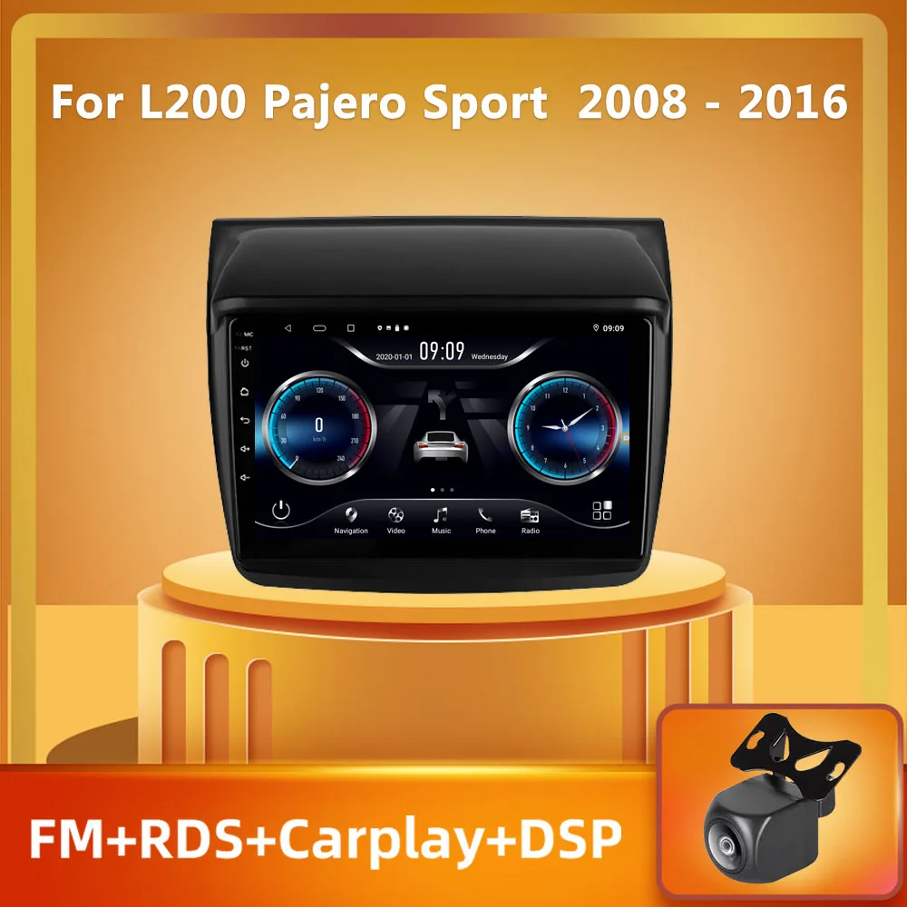 

PEERCE For Mitsubishi Pajero Sport 2 L200 Triton 2008 - 2016 Car Radio Multimedia Video Player Navigation stereo GPS Android 10