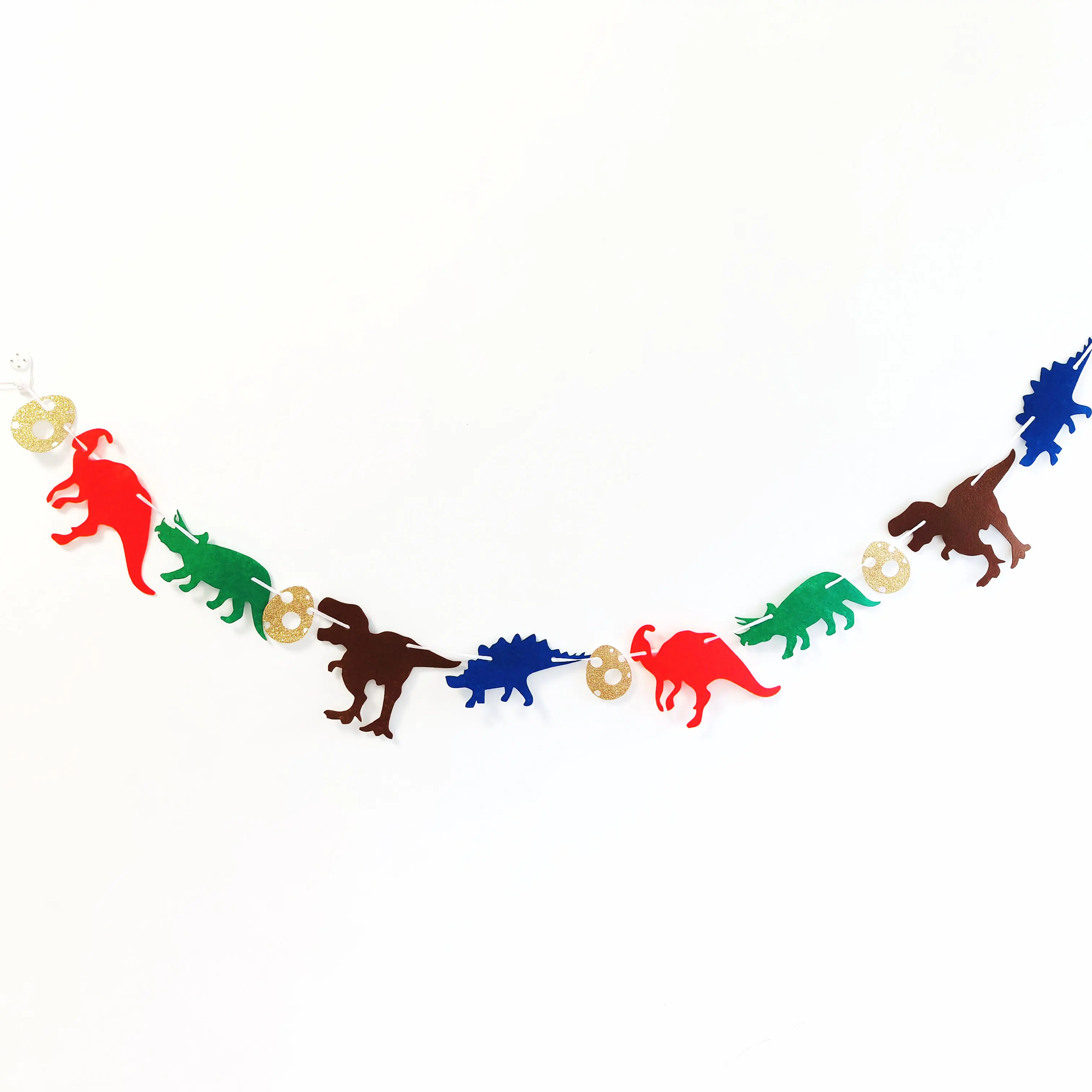 Яркий фетровый баннер в виде динозавра нетканое украшение для детской комнаты