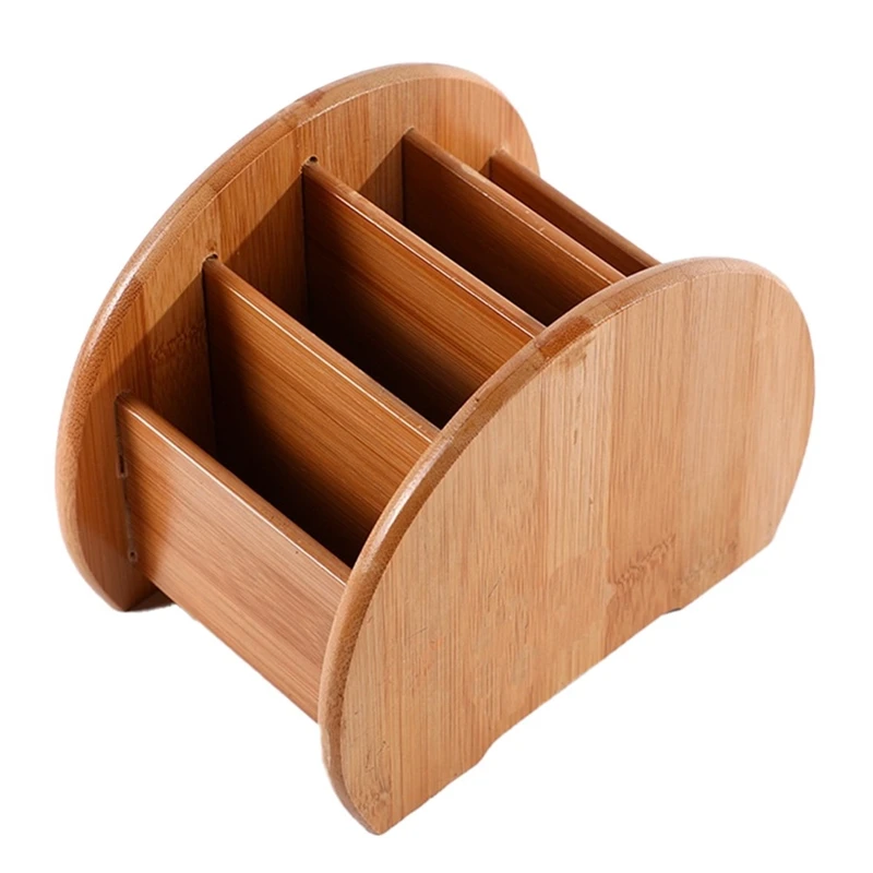 

Mobile Phone Storage Box Multi-Grid Bamboo Office Storage Box Creative Home Desktop Cosmetics Rack Remote Control Rack