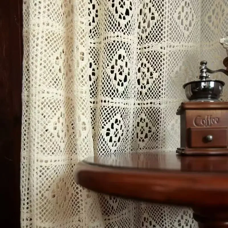 

Хлопковые полупрозрачные шторы, полый дизайн