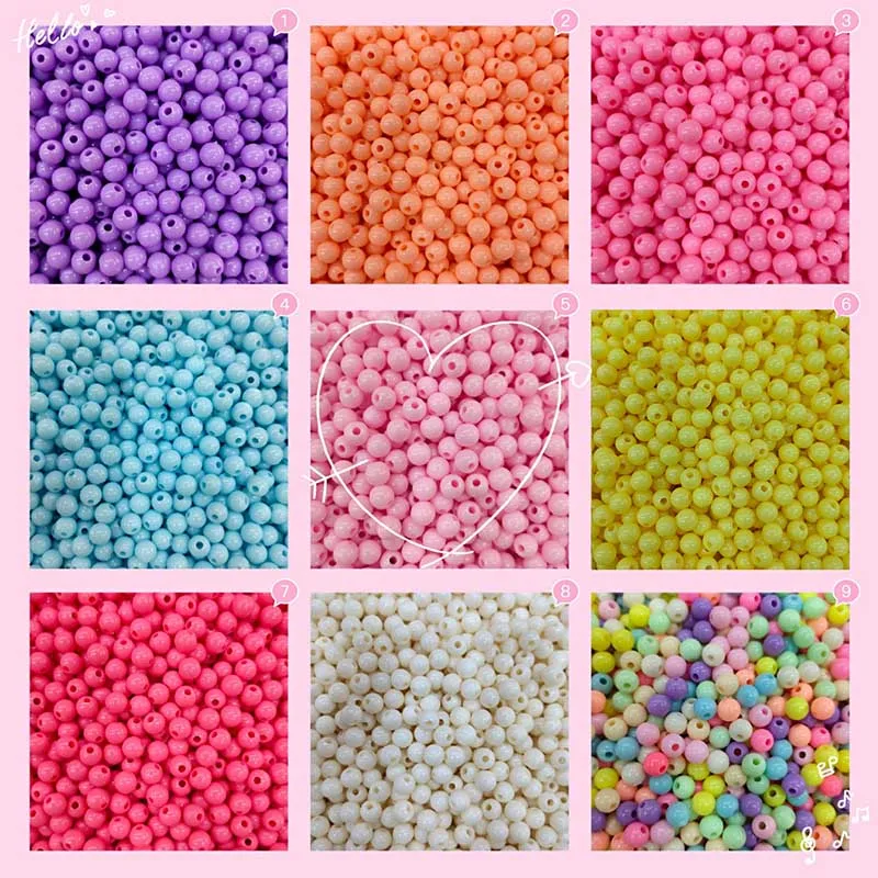 

1Pack Loose Beads DIY Handmade Children Toys Candy Color Bracelet Accessories Multipurpose Glass Seed Bead for Jewelry Making