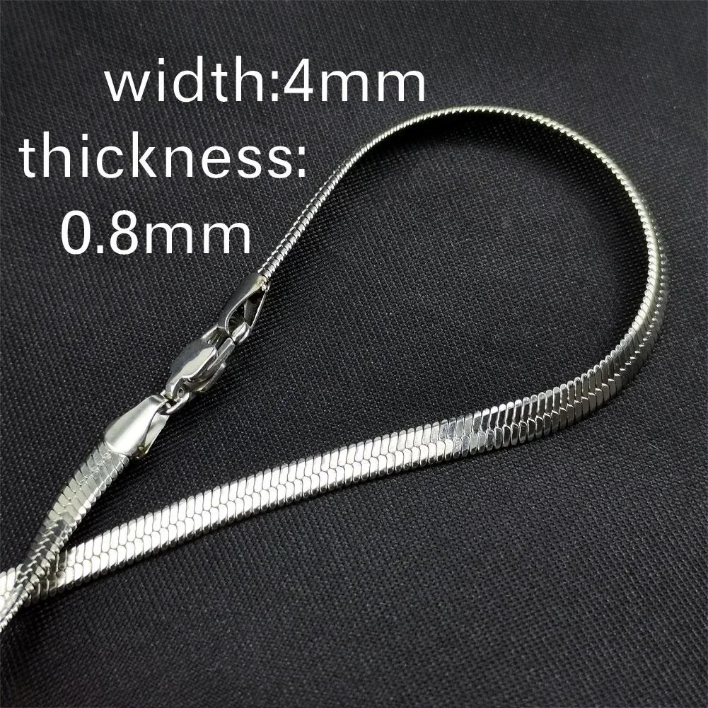 Ожерелье из нержавеющей стали для женщин и девушек ультратонкое колье длиной до