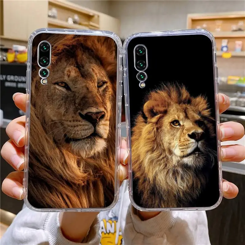 

Animal Lion Phone Case For Xiaomi 11 Redmi Note 11pro5G 8T 9A 9S 12S K30 10T Pro Ultra K40pro Transparent Case