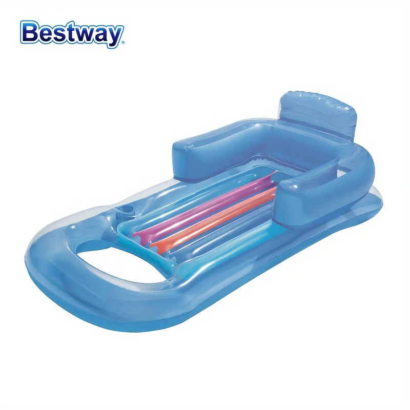 Bestway 43028 Надувная Плавающая Кровать Для Бассейна С Подголовником Шезлонг