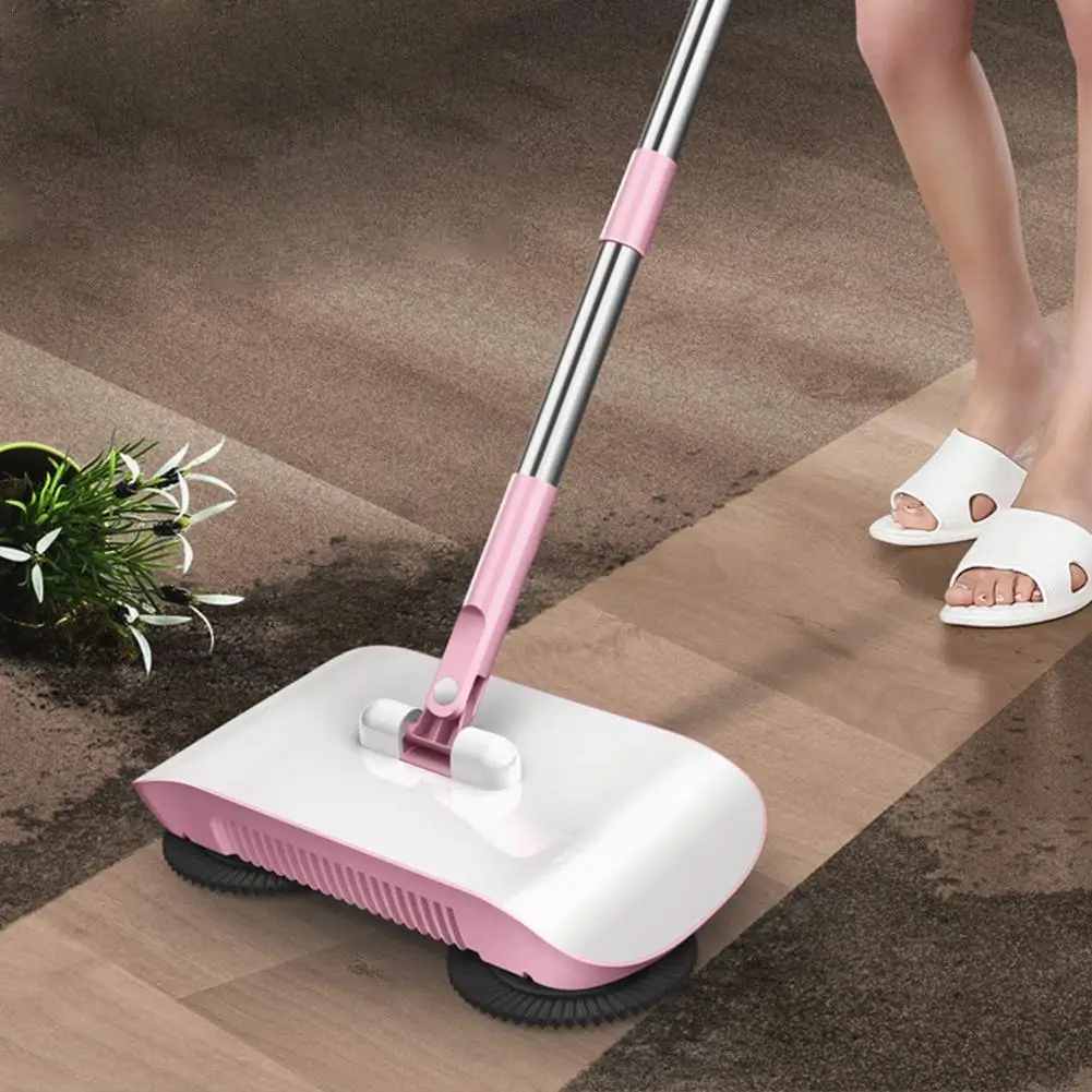 

Magic Broom Hand Push Vacuum Cleaner Floor Home Accessories Kitchen Sweep Dust Machine Handle Household Goods Lazy Sweeper Mop