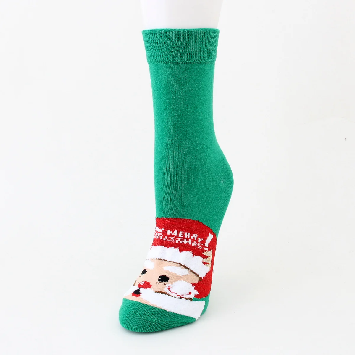 12 Pairs of Winter New Christmas Socks Cartoon Santa Elk Straight Women's Socks Cute Holiday Gift Socks