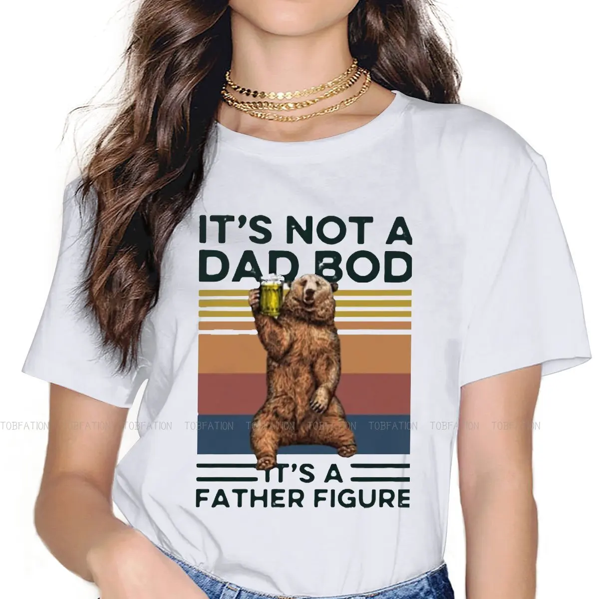 

Женская футболка в стиле хип-хоп, с принтом «Это не папа»