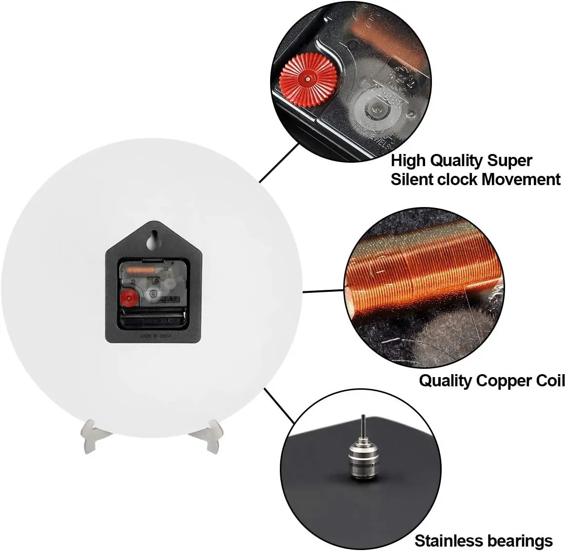 Шикарные круглые настенные часы с принтом флага Канады 9 5-дюймовые кварцевые