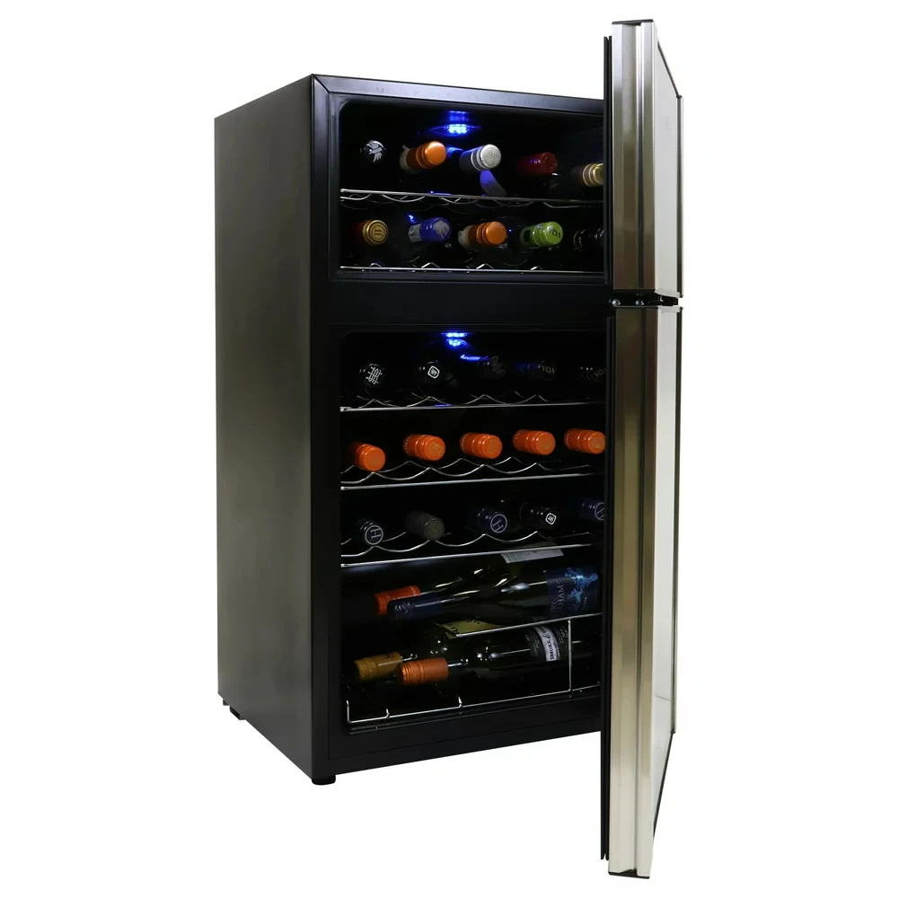 

Bottle Dual Zone Wine Cooler Wine Cellar, Black