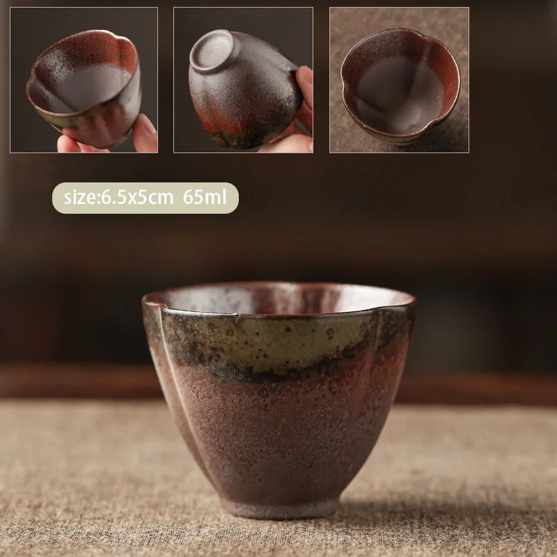 Керамическая чайная чашка RI ONIY TEASET с цветком сливы